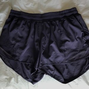 Purple Lululemon track shorts